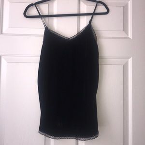 Velvet black tank